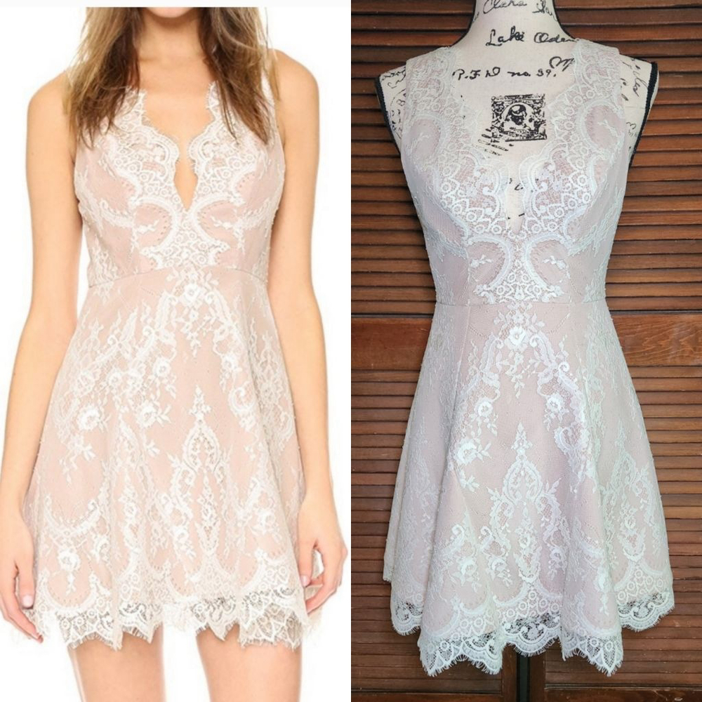 Stylestalker Island of Love Lace Overlay Dress